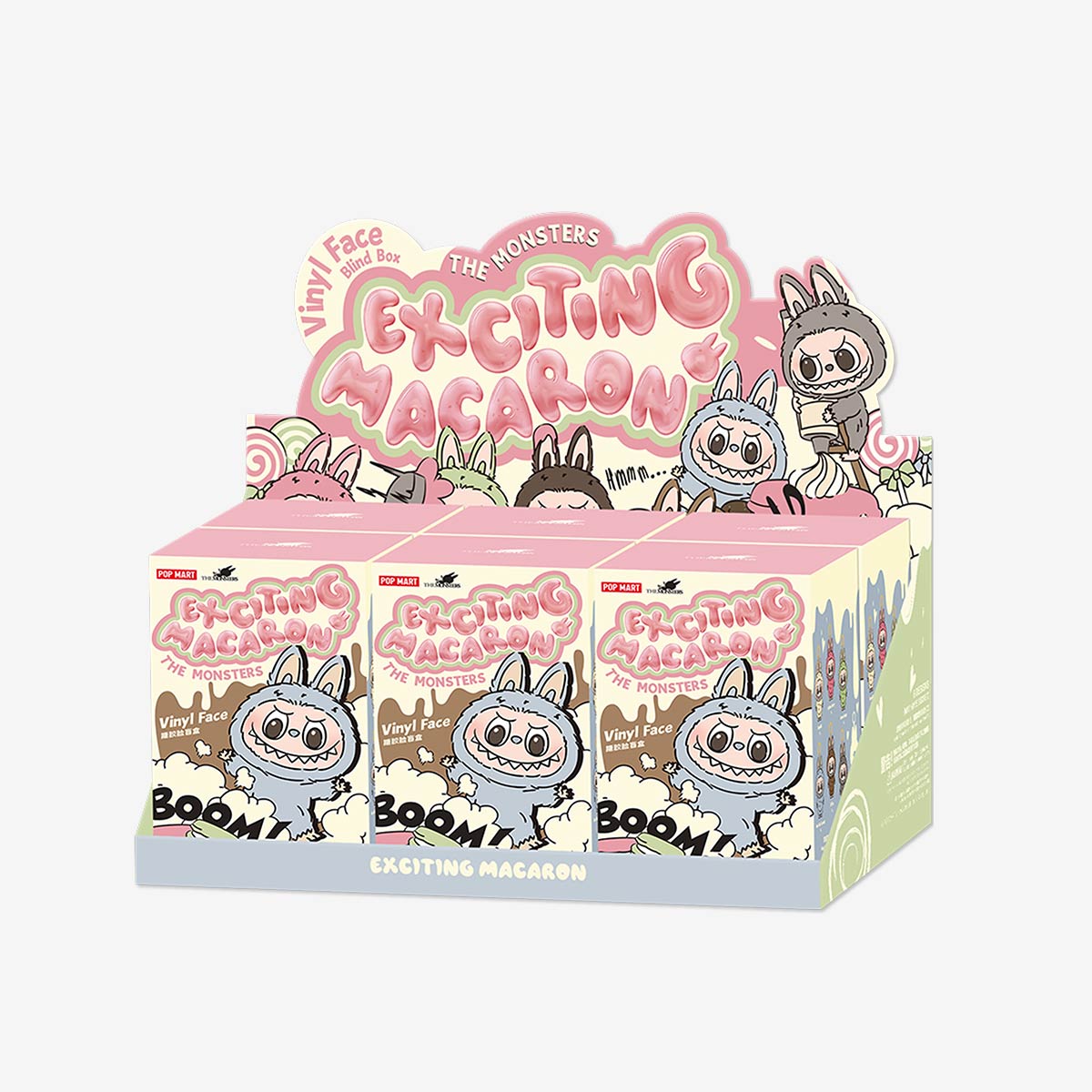 Pop Mart Labubu The Monsters Exciting Macaron Vinyl Face