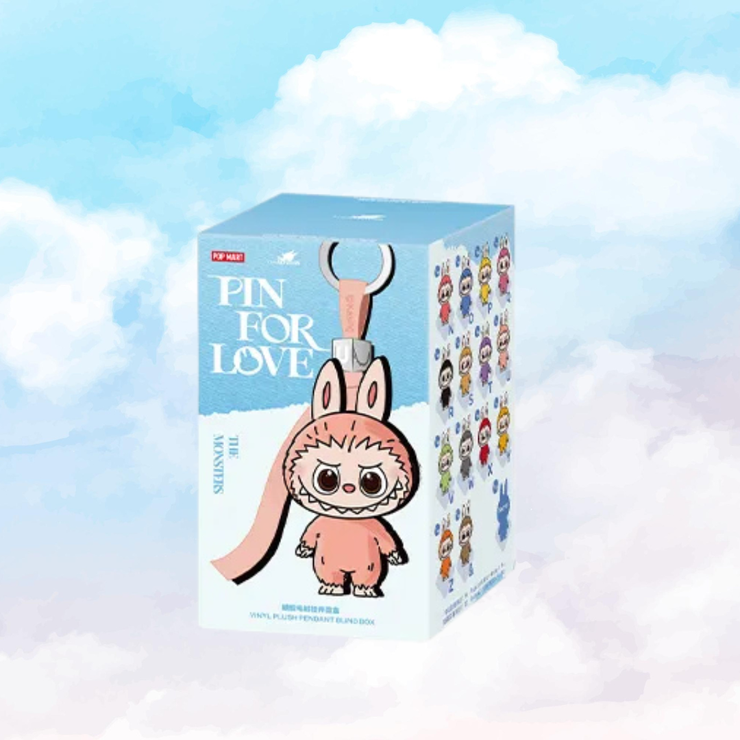 Pop Mart Labubu The Monsters Pin for Love Series Vinyl Plush Pendant (N-Z)