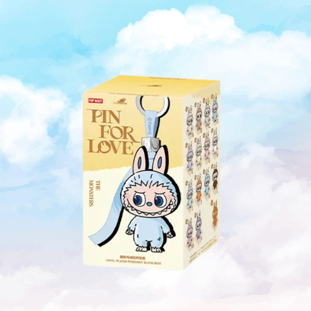 LABUBU PIN FOR LOVE SERIES VINYL PLUSH PENDANT (A-M