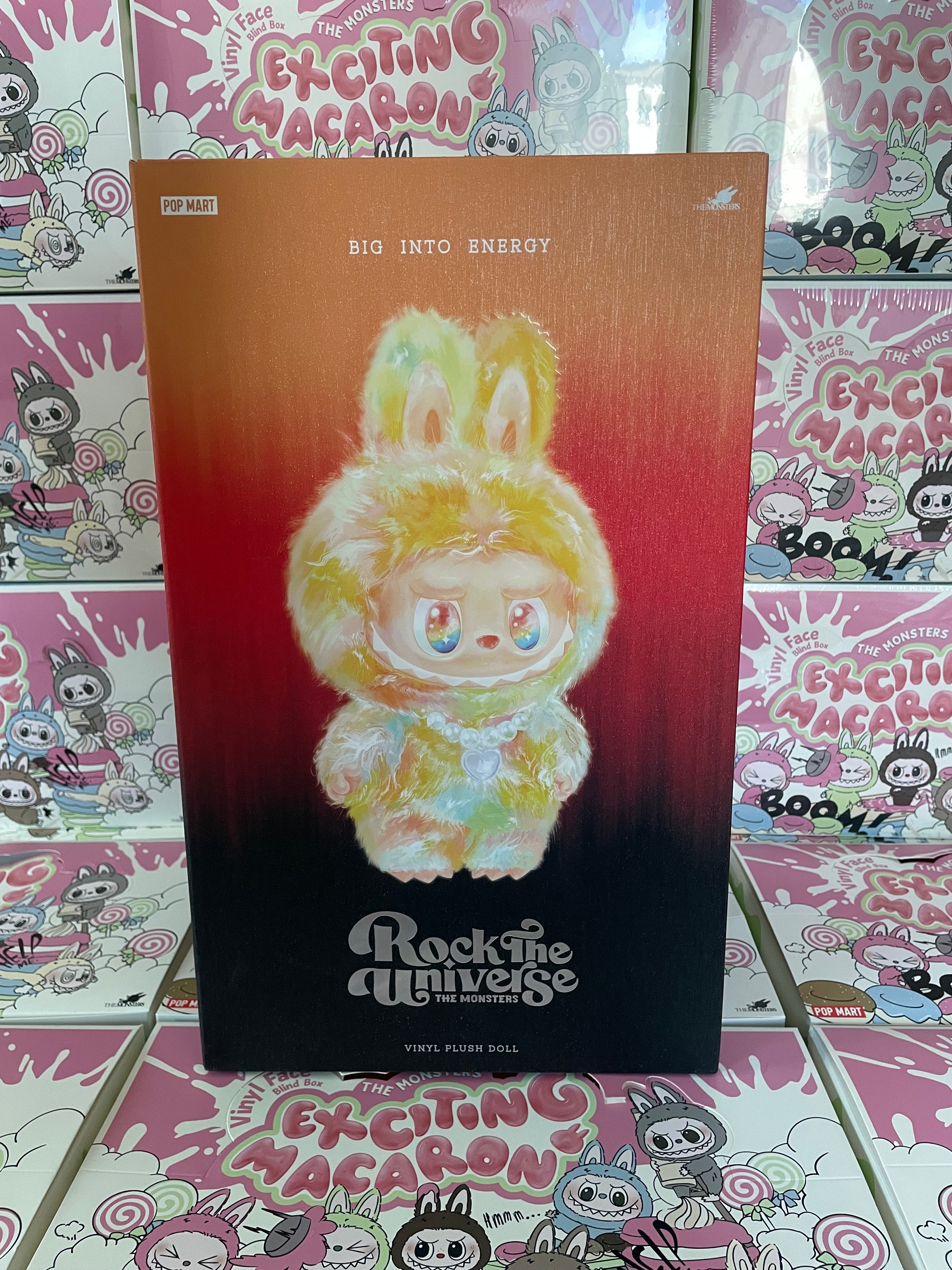 Pop Mart Labubu The Monsters Big into Energy Series Rock The Universe Vinyl Plush Doll