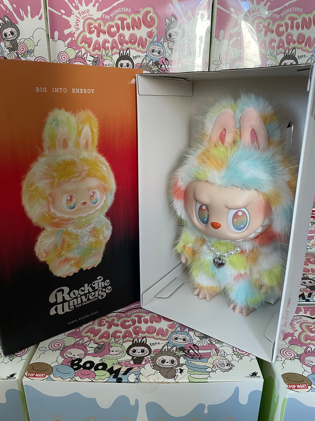Pop Mart Labubu The Monsters Big into Energy Series Rock The Universe Vinyl Plush Doll