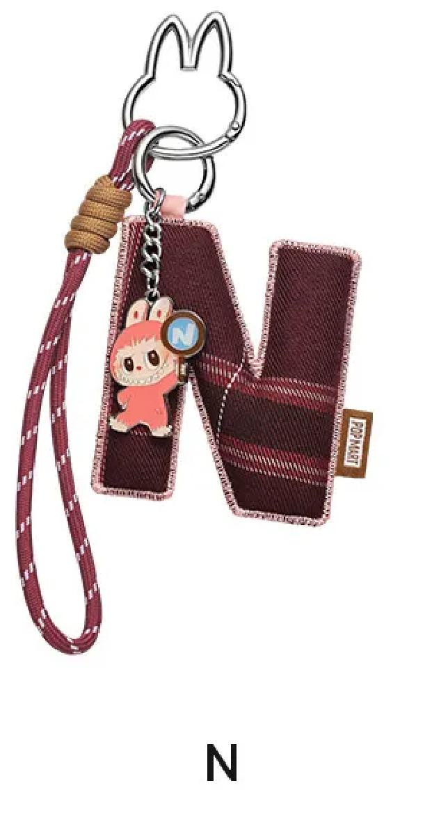 Pop Mart Labubu The Monsters Pin for Love Buchstabenanhänger (N-Z)