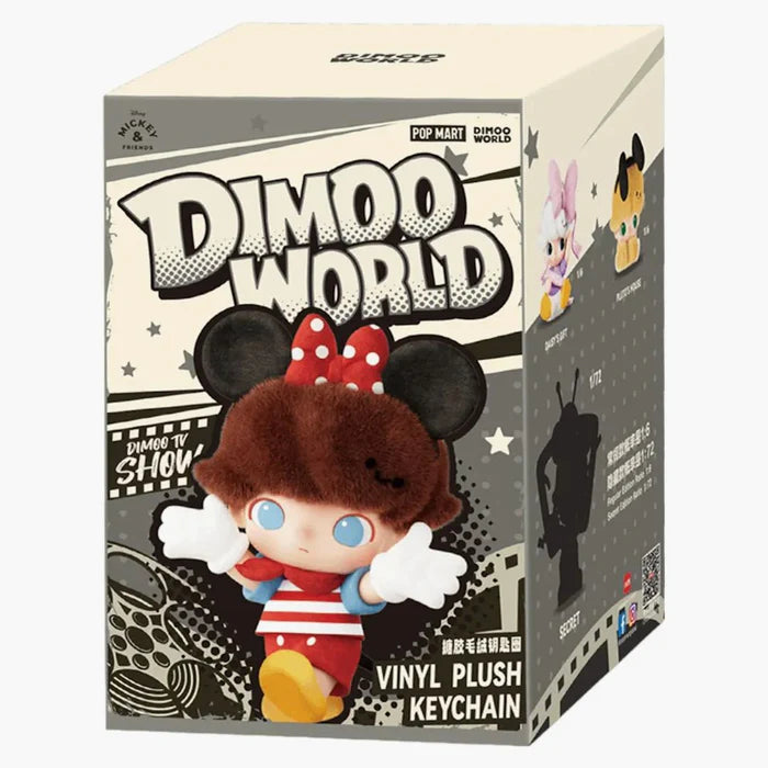 Pop Mart Dimoo World X Disney Series Vinyl Plush Keychain Single Blind Box