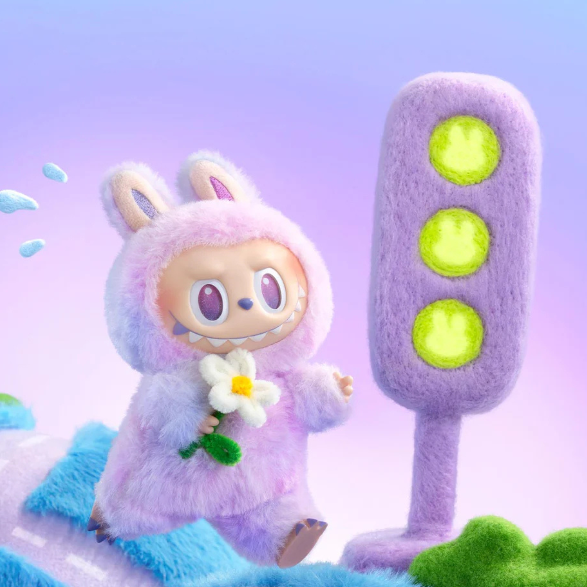 Pop Mart Labubu The Monsters Big Into Energy Series Vinyl Plush Pendant Single Blind Box