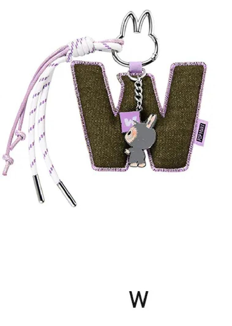 Pop Mart Labubu The Monsters Pin for Love Buchstabenanhänger (N-Z)