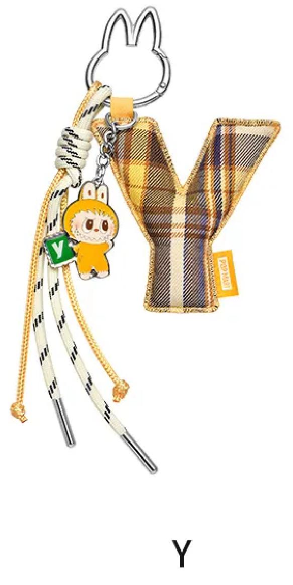 Pop Mart Labubu The Monsters Pin for Love Buchstabenanhänger (N-Z)